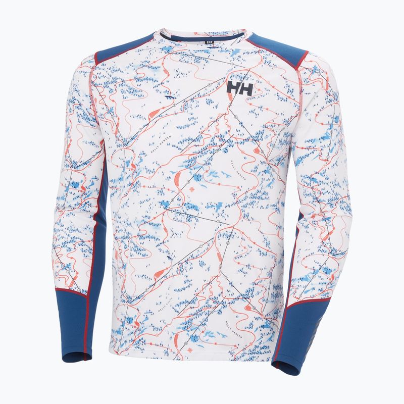 Bluza termoaktywna męska Helly Hansen Lifa Active white slope map aop 5