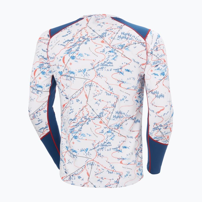 Bluza termoaktywna męska Helly Hansen Lifa Active white slope map aop 6