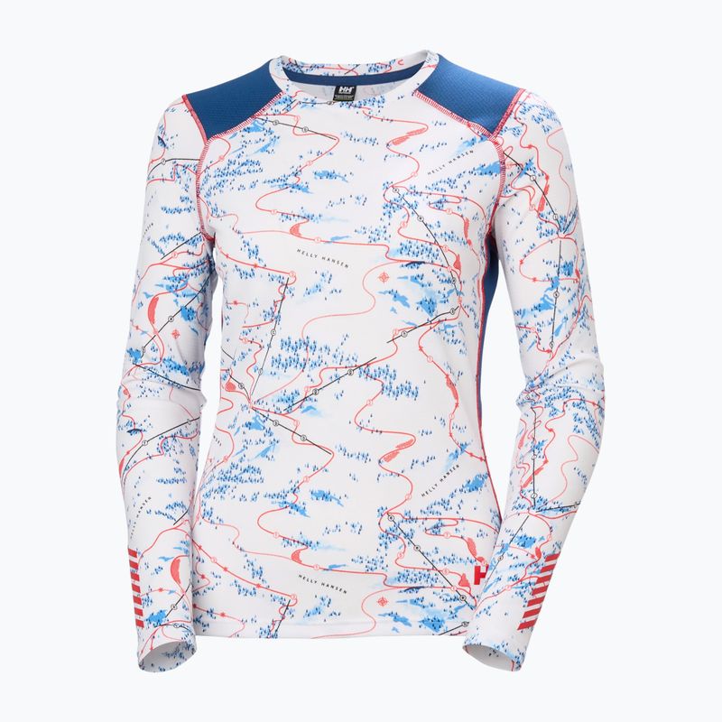 Bluza termoaktywna damska Helly Hansen Lifa Active white slope map aop 5