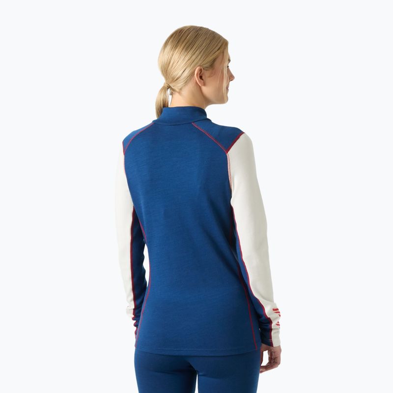 Bluza termoaktywna damska Helly Hansen Lifa Merino Midweight Gra 1/2 Zip bright blue new nordic aop 2