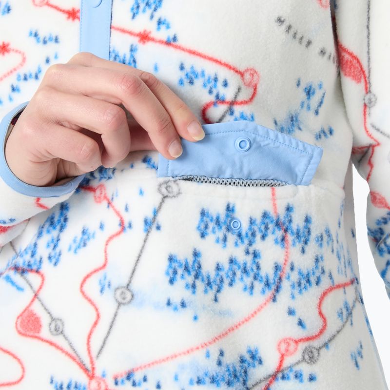 Bluza polarowa damska Helly Hansen Maridalen Printed Fleece white slope map aop 3