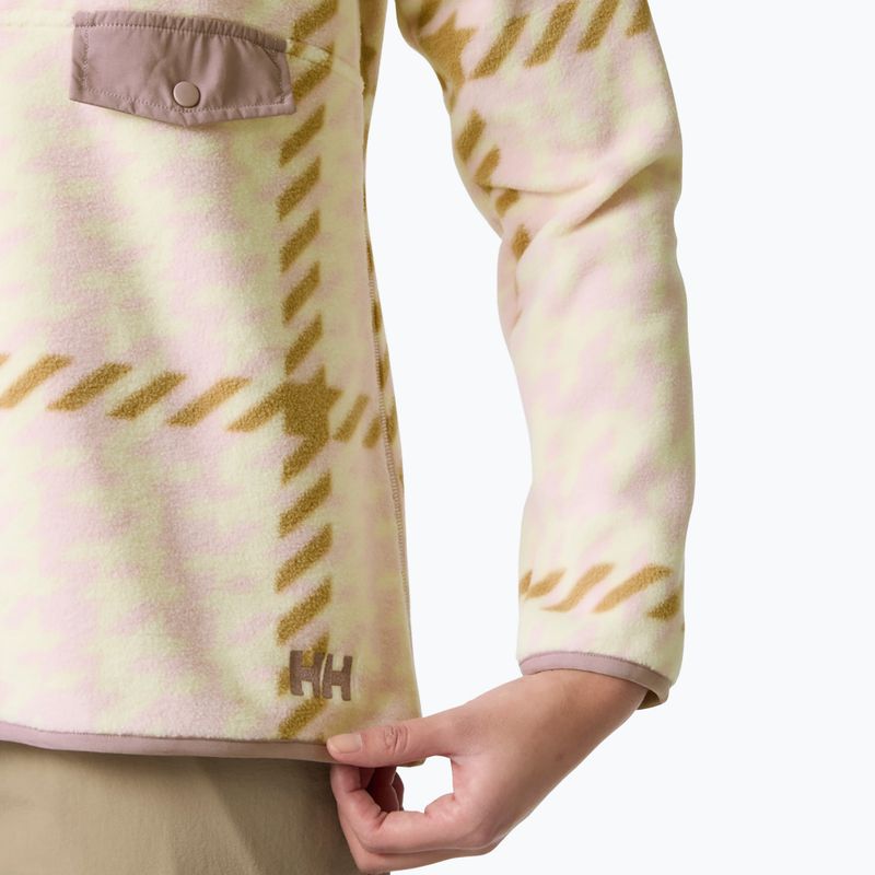 Bluza polarowa damska Helly Hansen Maridalen Printed Fleece pink shake broxburn plaid 4