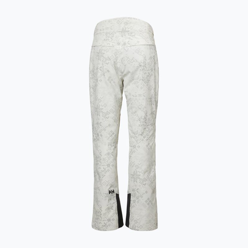 Spodnie narciarskie damskie Helly Hansen Legendary Insulated cream new nordic aop 6