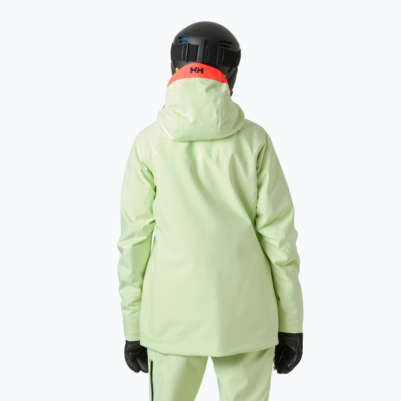 Kurtka narciarska damska Helly Hansen Powderqueen 3.0 washed lime 2
