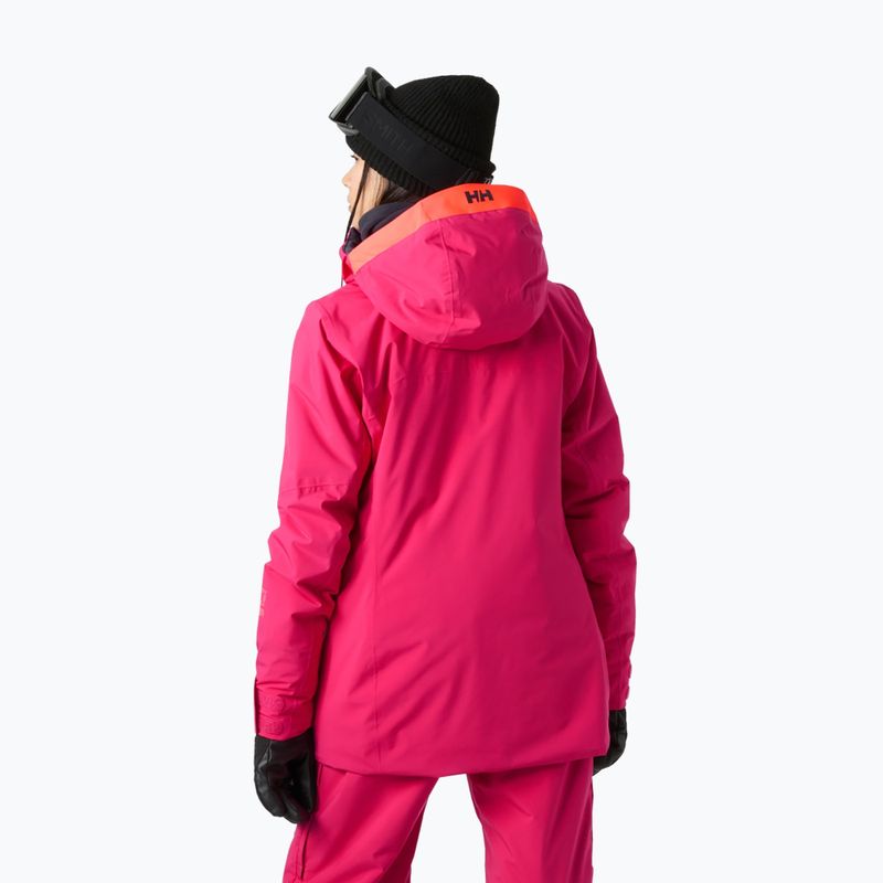 Kurtka narciarska damska Helly Hansen Powshot cranberry 2