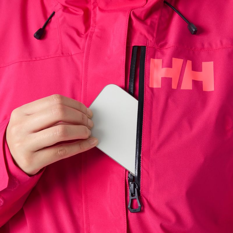 Kurtka narciarska damska Helly Hansen Powshot cranberry 4