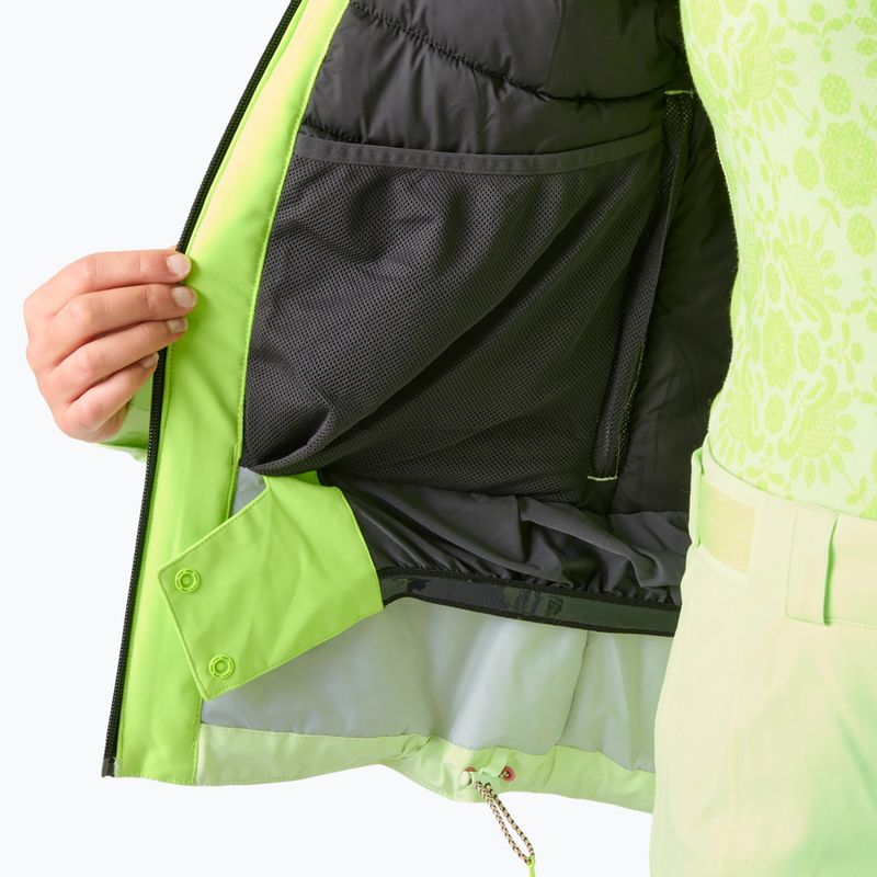 Kurtka narciarska damska Helly Hansen Alphelia luminous green 10