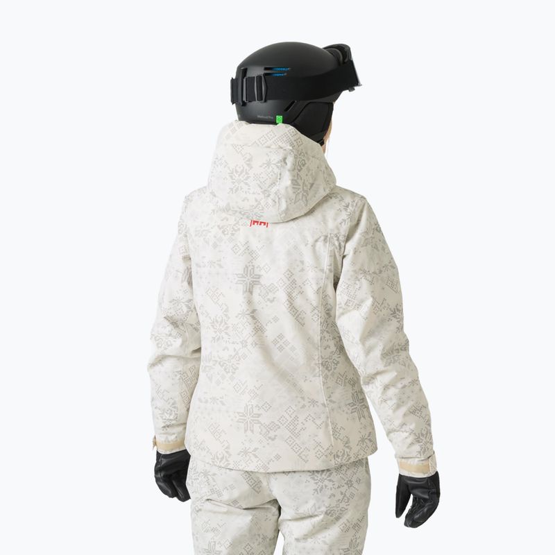 Kurtka narciarska damska Helly Hansen Valdisere 3.0 cream new nordic aop 2