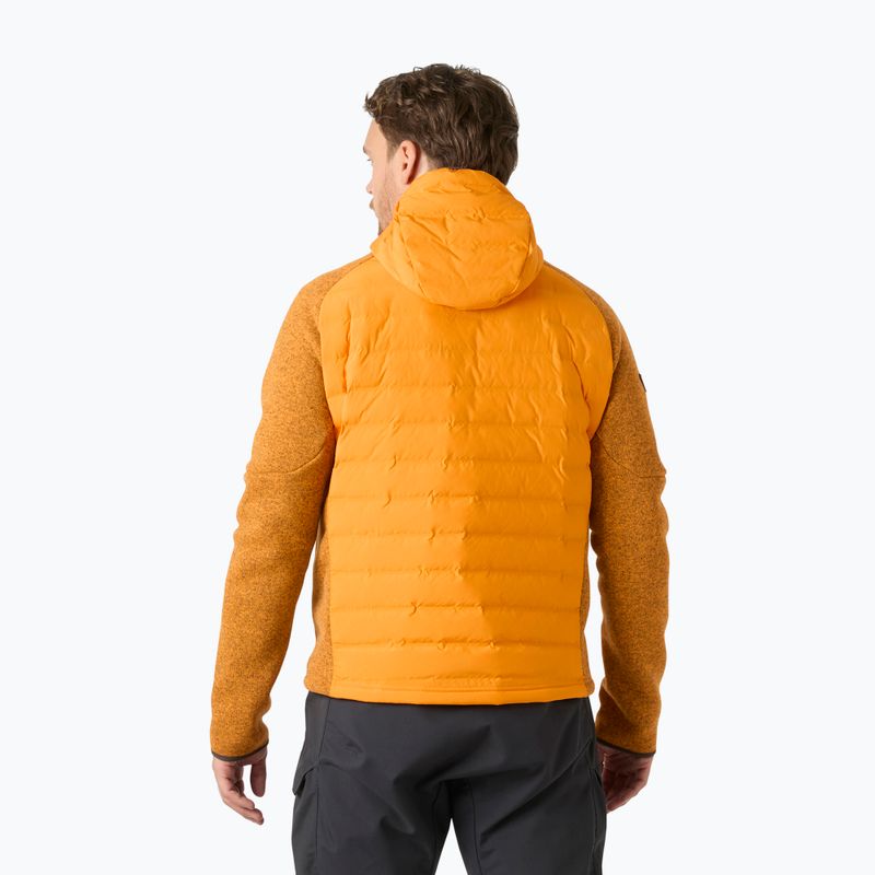 Kurtka hybrydowa męska Helly Hansen Skagen Hybrid Knit Insulator ignite orange 2