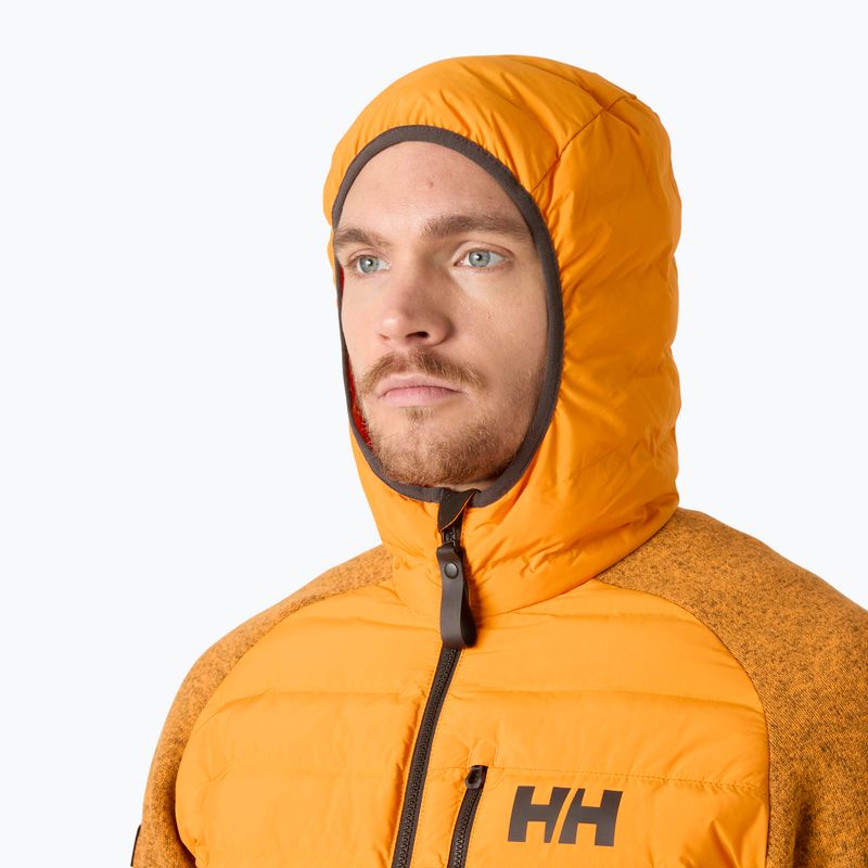 Kurtka hybrydowa męska Helly Hansen Skagen Hybrid Knit Insulator ignite orange 3