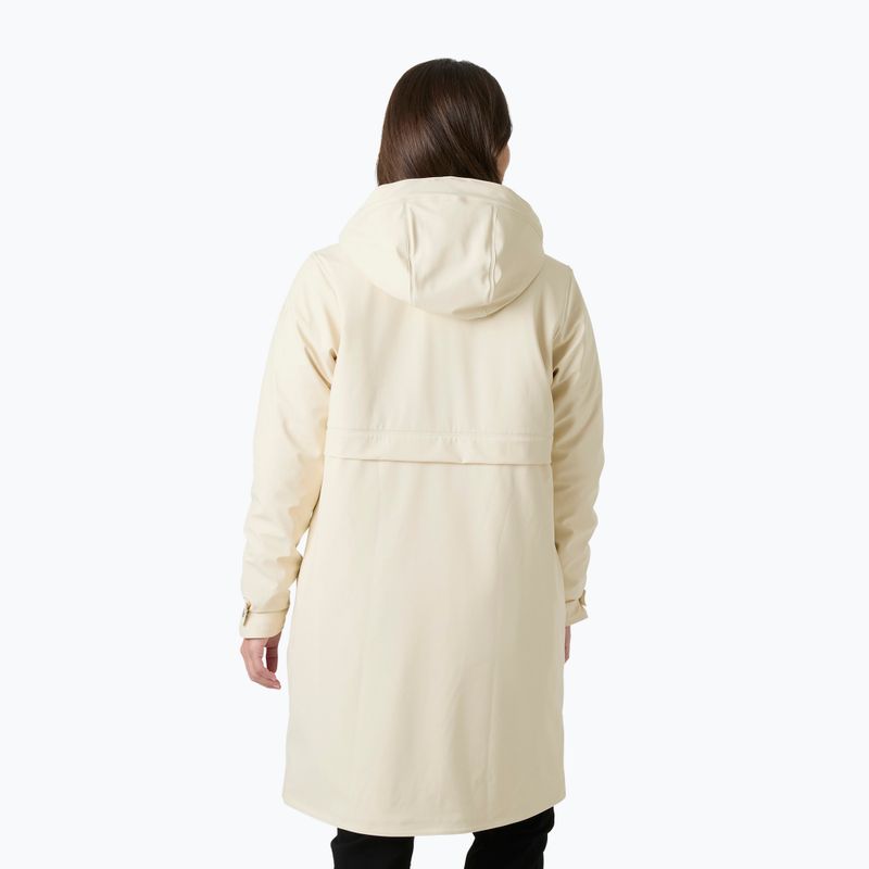 Płaszcz przeciwdeszczowy damski Helly Hansen Moss Ins Pu Coat cream 2