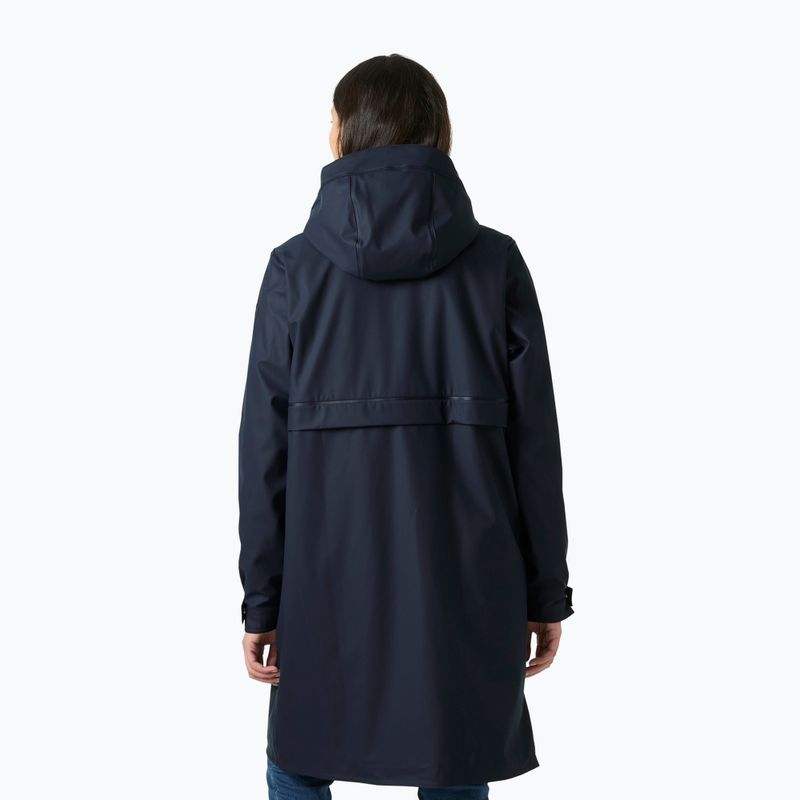 Płaszcz przeciwdeszczowy damski Helly Hansen Moss Ins Pu Coat navy 2