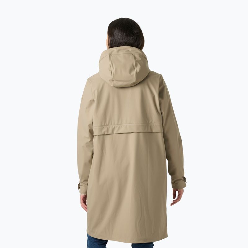 Płaszcz przeciwdeszczowy damski Helly Hansen Moss Ins Pu Coat pebble 2
