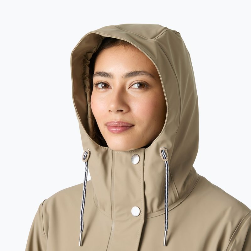 Płaszcz przeciwdeszczowy damski Helly Hansen Moss Ins Pu Coat pebble 3