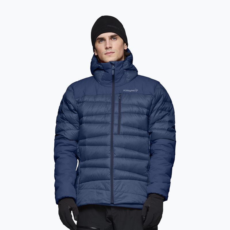 Kurtka puchowa męska NORRONA Falketind Down 750 Zip Hood indigo night