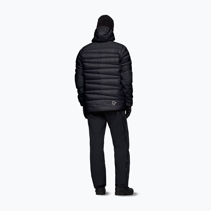Kurtka puchowa męska NORRONA Falketind Down 750 Zip Hood caviar black 3