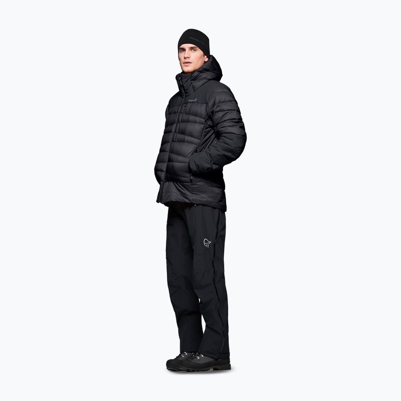 Kurtka puchowa męska NORRONA Falketind Down 750 Zip Hood caviar black 4