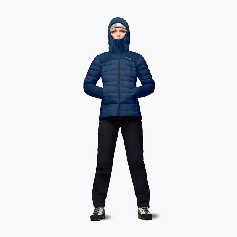 Kurtka puchowa damska NORRONA Falketind Down 750 Zip Hood indigo night 2