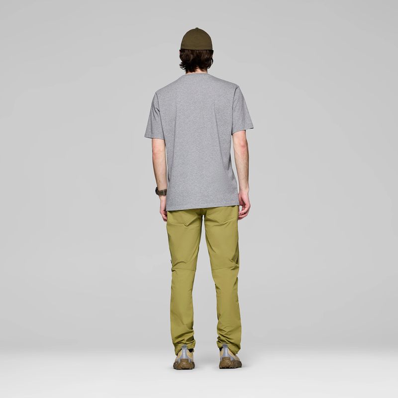 Koszulka męska NORRONA Cotton Viking grey melange/caviar 3