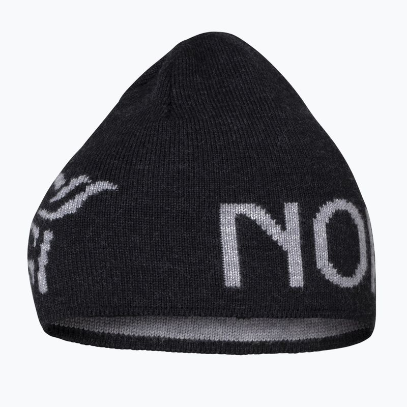Czapka zimowa NORRONA MerinoUll Logo Beanie caviar melange