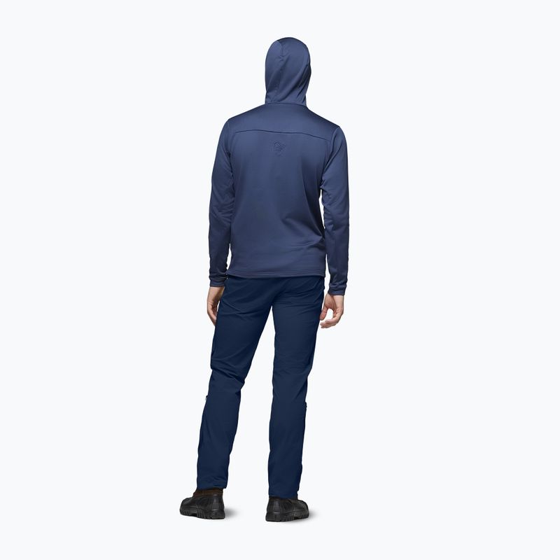 Bluza trekkingowa męska NORRONA Falketind Warm2 Stretch Hood indigo night 3