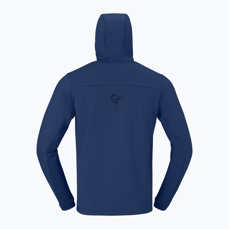 Bluza trekkingowa męska NORRONA Falketind Warm2 Stretch Hood indigo night 6