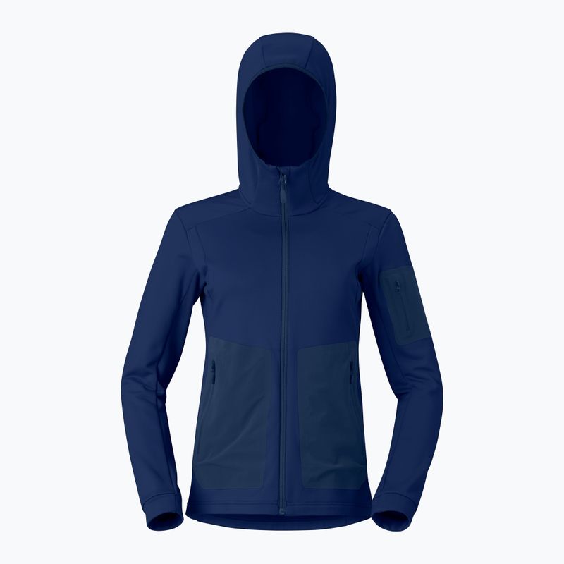 Bluza trekkingowa damska NORRONA Falketind Warm2 Stretch Hood indigo night 5