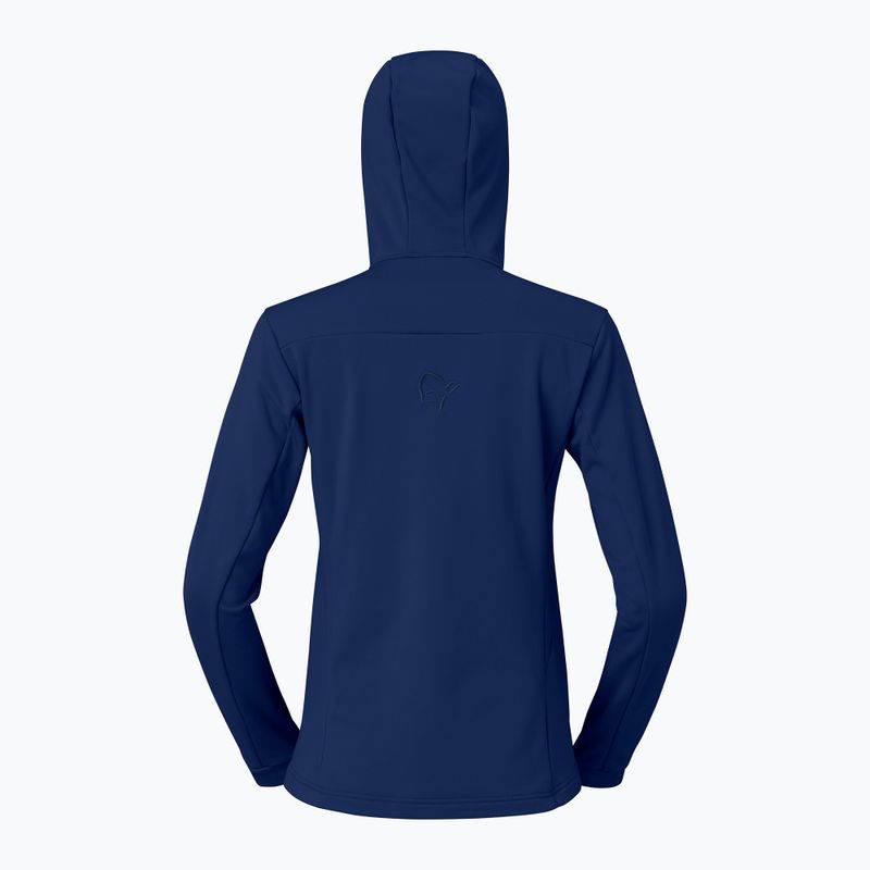 Bluza trekkingowa damska NORRONA Falketind Warm2 Stretch Hood indigo night 6