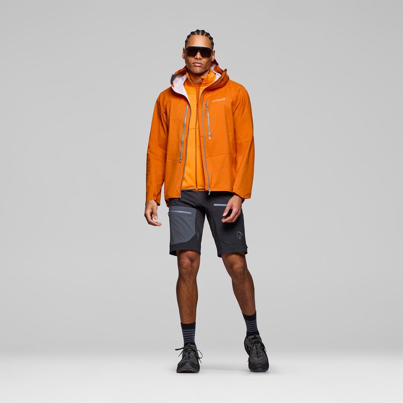 Kurtka przeciwdeszczowa męska NORRONA Falketind Dri1 gold flame 2