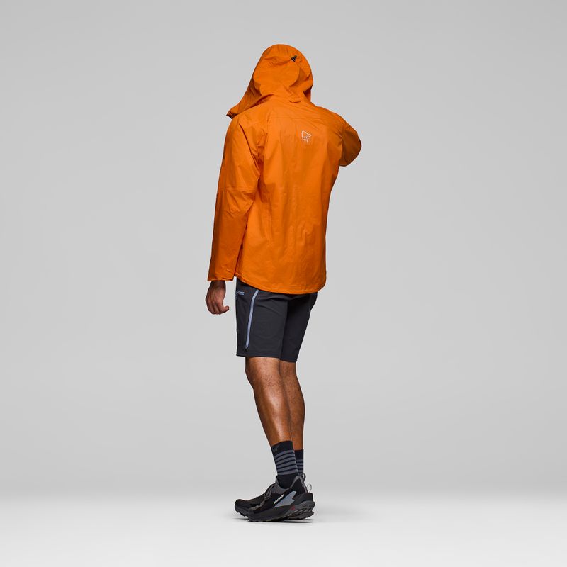 Kurtka przeciwdeszczowa męska NORRONA Falketind Dri1 gold flame 3