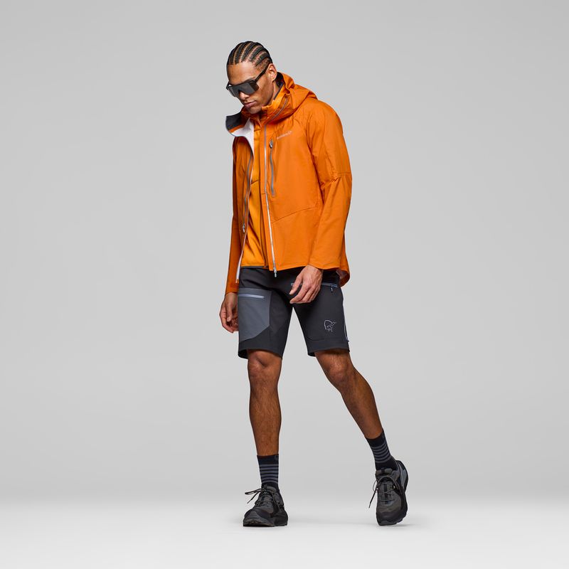 Kurtka przeciwdeszczowa męska NORRONA Falketind Dri1 gold flame 4