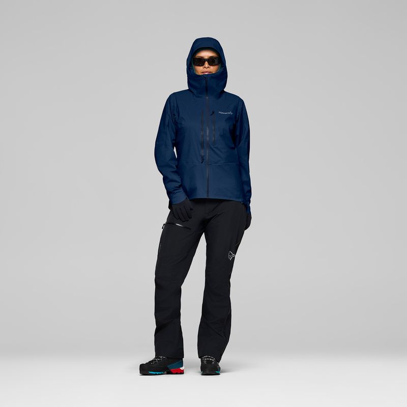Kurtka przeciwdeszczowa damska NORRONA Falketind Dri1 indigo night 2