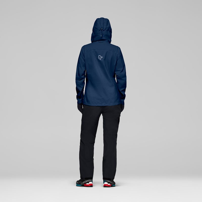 Kurtka przeciwdeszczowa damska NORRONA Falketind Dri1 indigo night 3