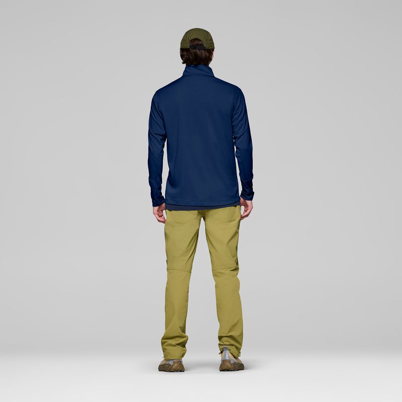 Bluza trekkingowa męska NORRONA Femund Warm1 Zip Neck indigo night 3