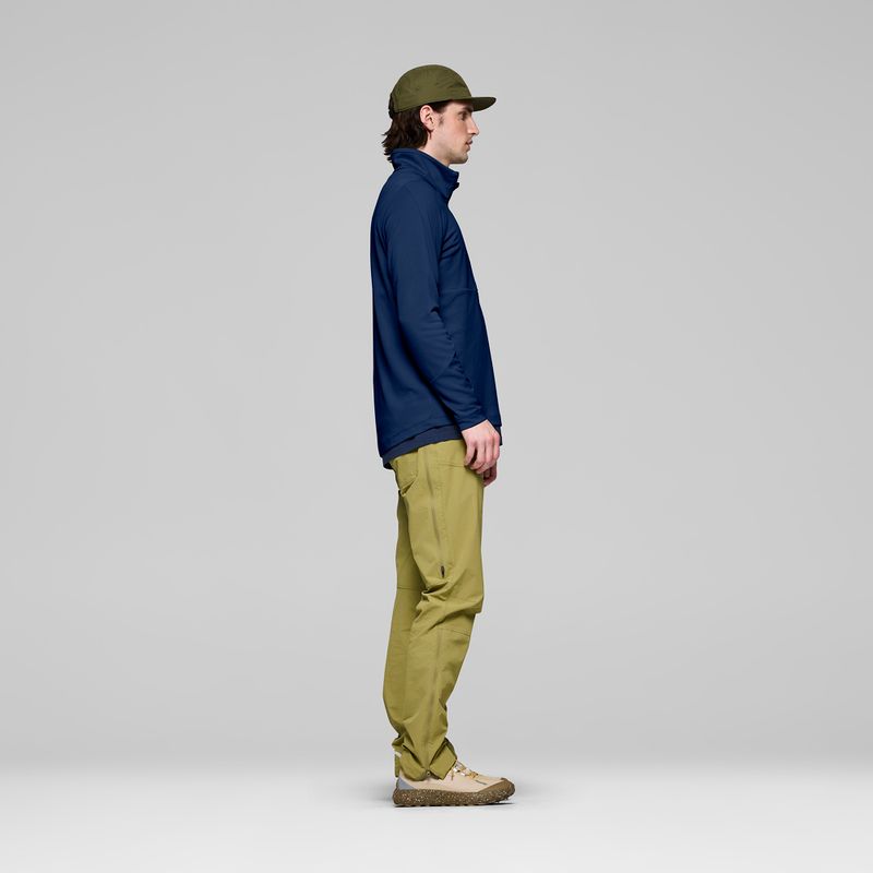 Bluza trekkingowa męska NORRONA Femund Warm1 Zip Neck indigo night 4