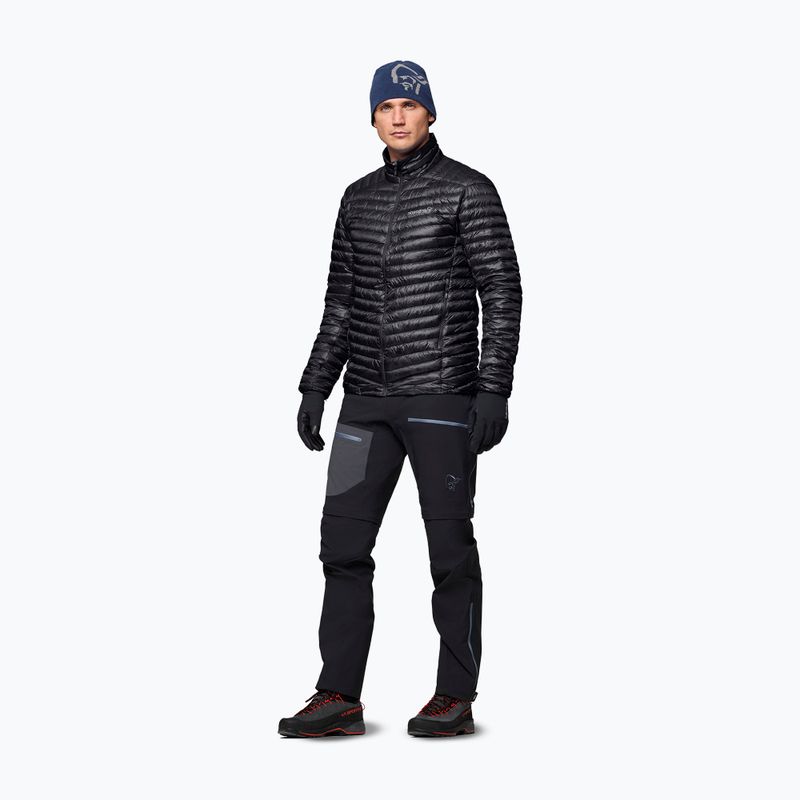 Kurtka puchowa męska NORRONA Trollveggen Down800 Super Light caviar black 2