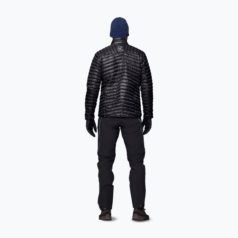 Kurtka puchowa męska NORRONA Trollveggen Down800 Super Light caviar black 3