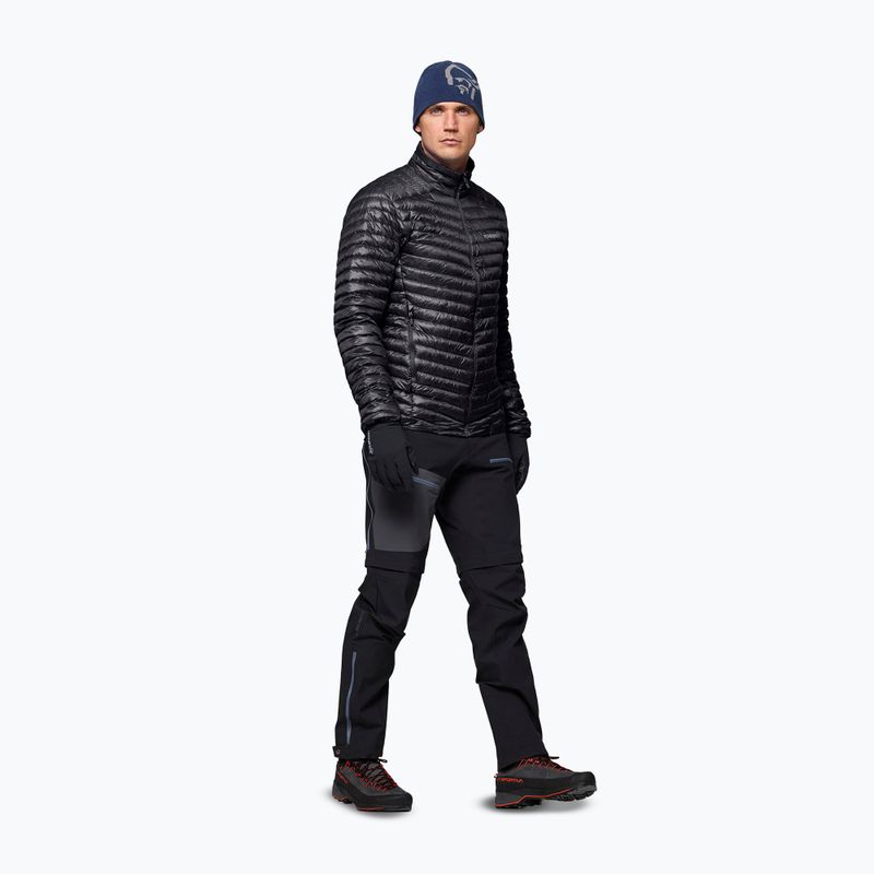Kurtka puchowa męska NORRONA Trollveggen Down800 Super Light caviar black 4