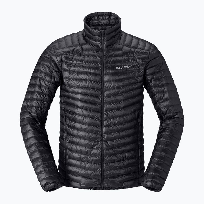 Kurtka puchowa męska NORRONA Trollveggen Down800 Super Light caviar black 5