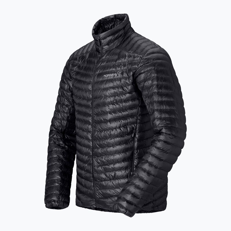 Kurtka puchowa męska NORRONA Trollveggen Down800 Super Light caviar black 7