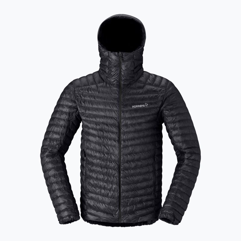 Kurtka puchowa męska Norrona Trollveggen Down800 Super Light Hood Caviar Black 5