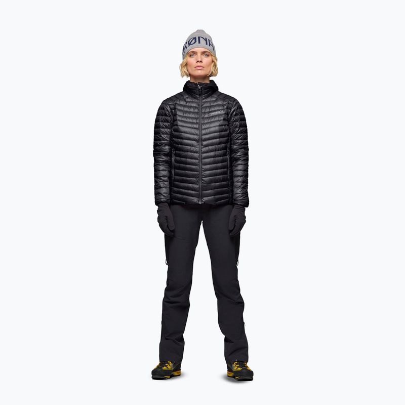 Kurtka puchowa damska NORRONA Trollveggen Down800 Super Light caviar black 2