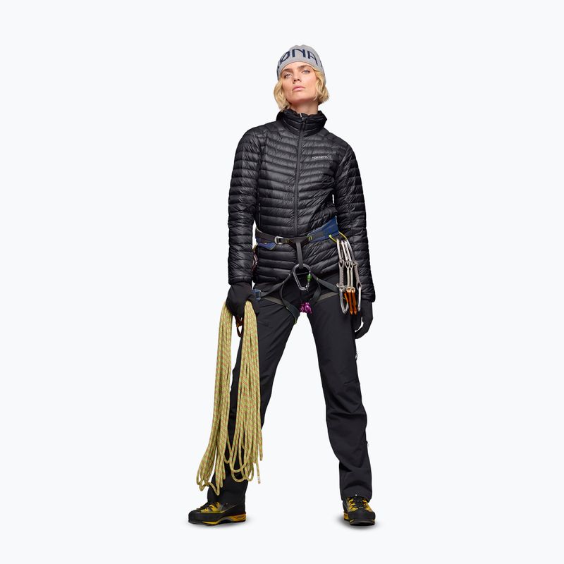 Kurtka puchowa damska NORRONA Trollveggen Down800 Super Light caviar black 4