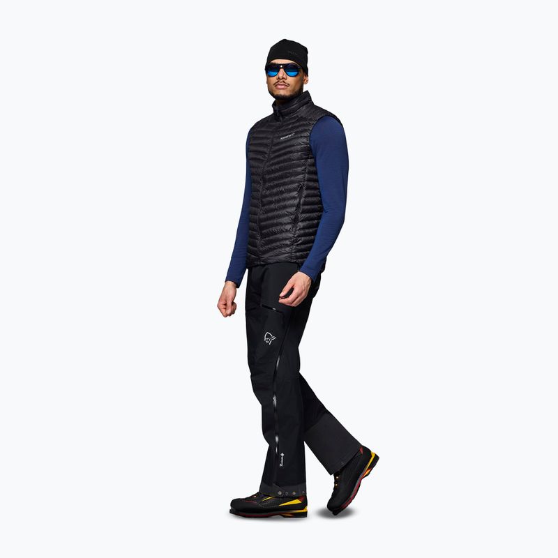Bezrękawnik NORRONA Trollveggen Down800 Super Light caviar black 4