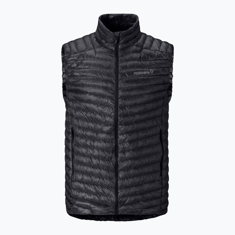 Bezrękawnik NORRONA Trollveggen Down800 Super Light caviar black 5