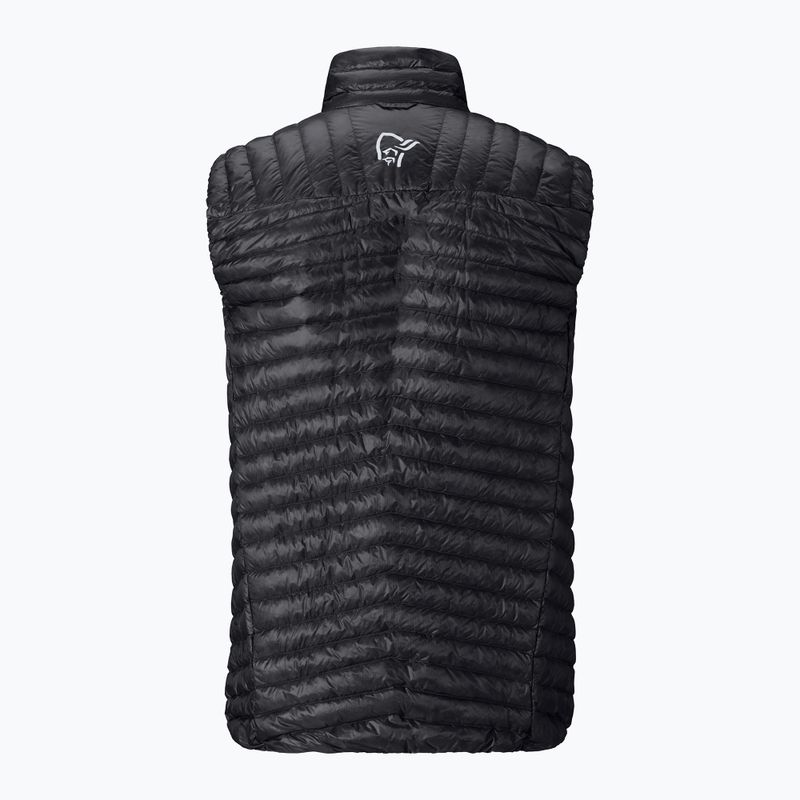 Bezrękawnik NORRONA Trollveggen Down800 Super Light caviar black 6