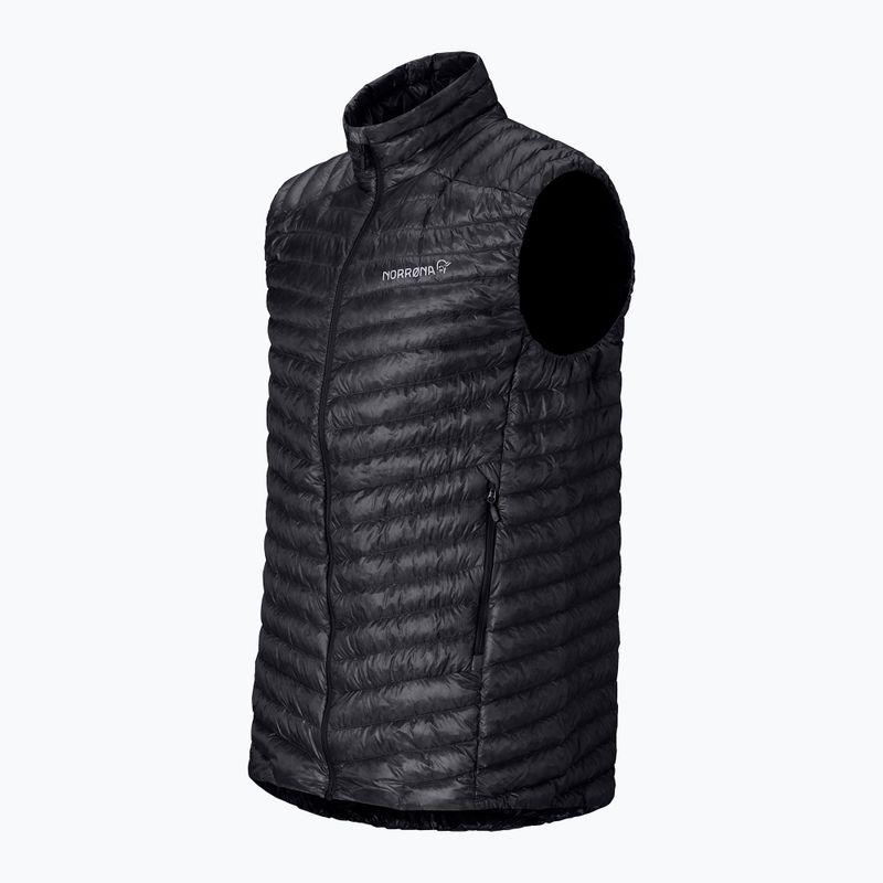 Bezrękawnik NORRONA Trollveggen Down800 Super Light caviar black 7