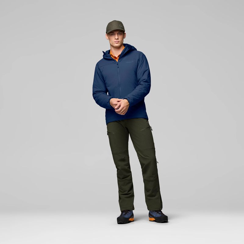 Kurtka ocieplana męska NORRONA Femund Thermo60 Zip Hood indigo night 2