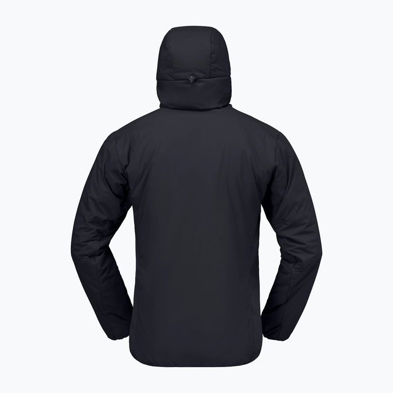 Kurtka ocieplana męska NORRONA Femund Thermo60 Zip Hood caviar black 2