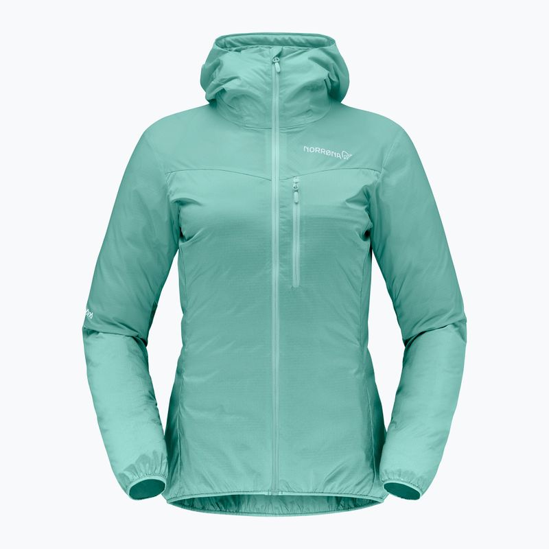 Kurtka przeciwwiatrowa damska NORRONA Faketind Aero60 Zip Hood aqua haze 5